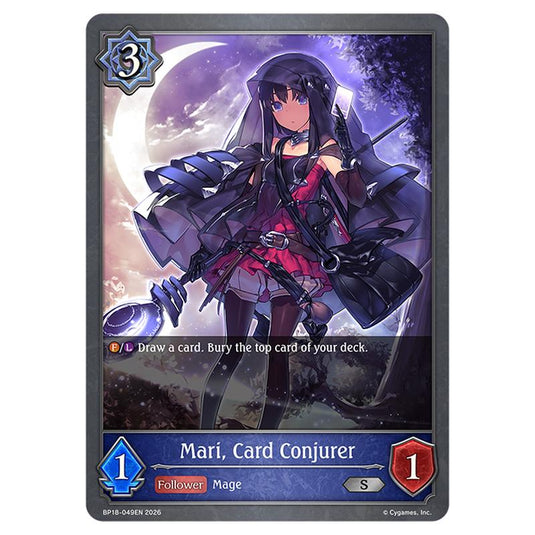 Mari, Card Conjurer BP18-049EN card from the Shadowverse: Evolve set Neometropolis