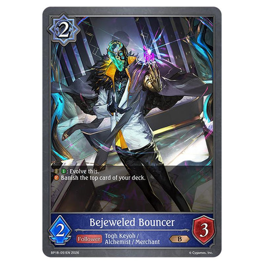 Bejeweled Bouncer BP18-051EN card from the Shadowverse: Evolve set Neometropolis