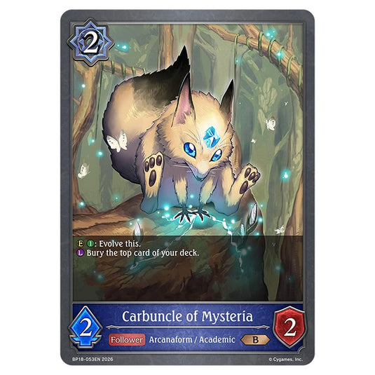 Carbuncle of Mysteria BP18-053EN card from the Shadowverse: Evolve set Neometropolis
