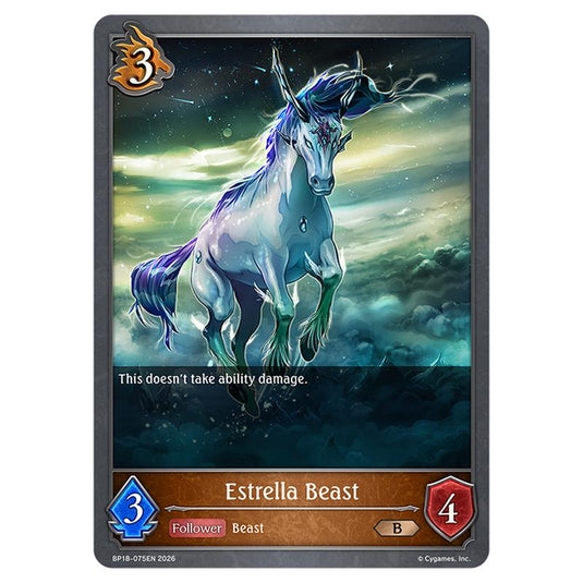 Estrella Beast BP18-075EN card from the Shadowverse: Evolve set Neometropolis