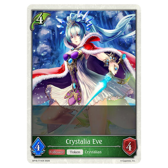 Crystalia Eve BP18-T11EN card from the Shadowverse: Evolve set Neometropolis