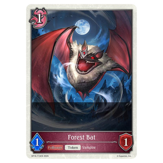 Forest Bat BP18-T13EN card from the Shadowverse: Evolve set Neometropolis