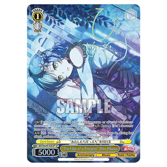 “The Edge of a Precipice” Hina Hikawa BD/WE49-E06SP card from the Weiss Schwarz set BanG Dream! 10th Anniversary!