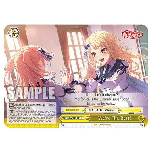 We’re The Best! BD/WE49-E11 card from the Weiss Schwarz set BanG Dream! 10th Anniversary!