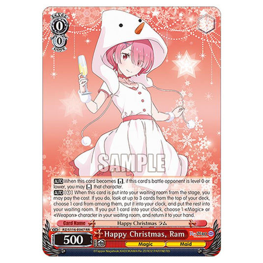 Happy Christmas, Ram RZ/S116-E047 card from the Weiss Schwarz set Re:ZERO -Starting Life in Another World- Vol.3