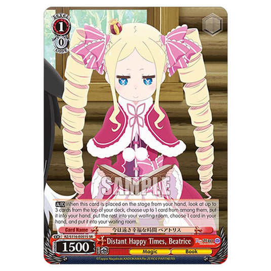 Distant Happy Times, Beatrice RZ/S116-E051S card from the Weiss Schwarz set Re:ZERO -Starting Life in Another World- Vol.3