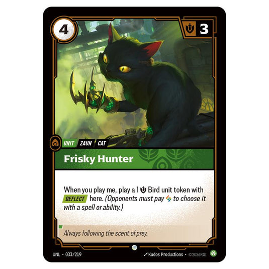 Frisky Hunter card from the Riftbound: League of Legends set Unleashed