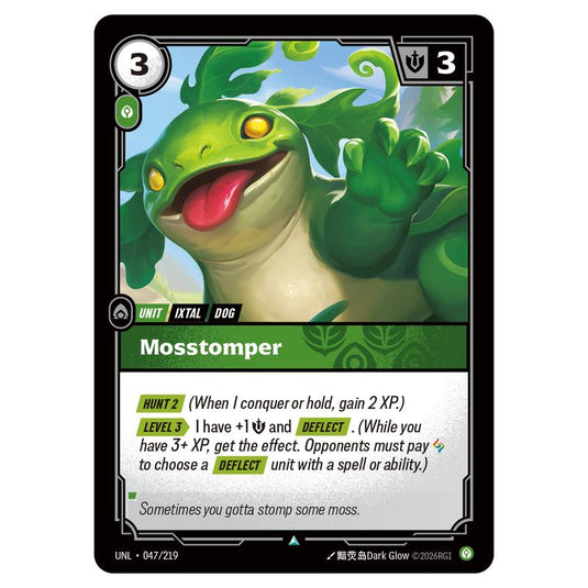 Mosstomper card from the Riftbound: League of Legends set Unleashed