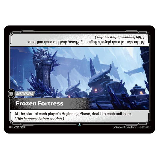 Frozen Fortress card from the Riftbound: League of Legends set Unleashed