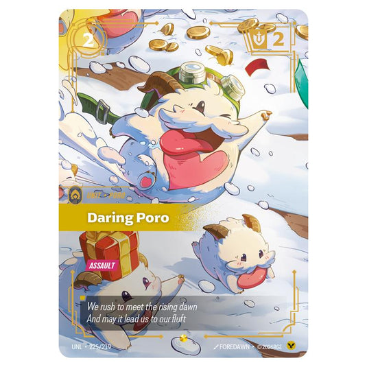 Daring Poro card from the Riftbound: League of Legends set Unleashed