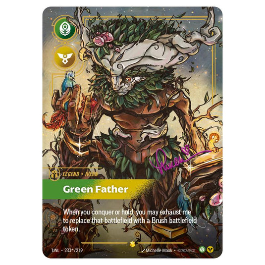 Ivern Green Father card from the Riftbound: League of Legends set Unleashed