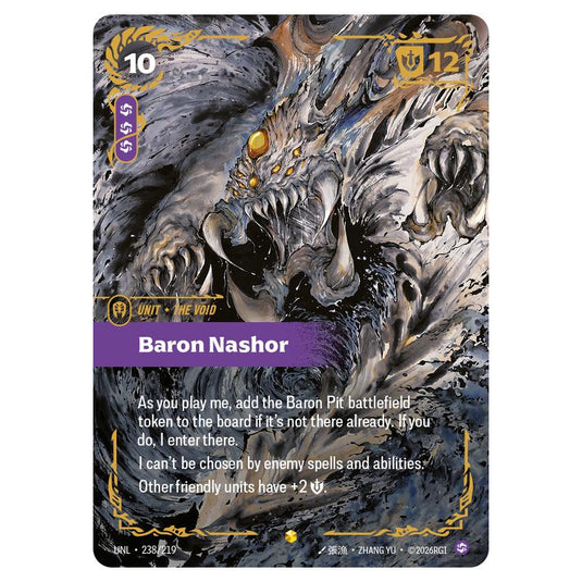 Baron Nashor Ultimate card from the Riftbound: League of Legends set Unleashed