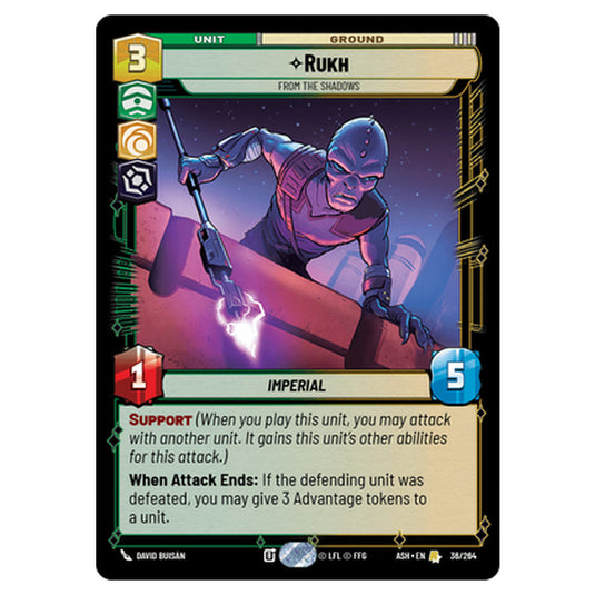 Rukh card from the Star Wars Unlimited set Ashes of the Empire