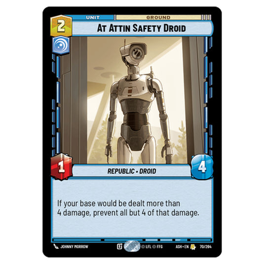 At Attin Safety Droid card from the Star Wars Unlimited set Ashes of the Empire
