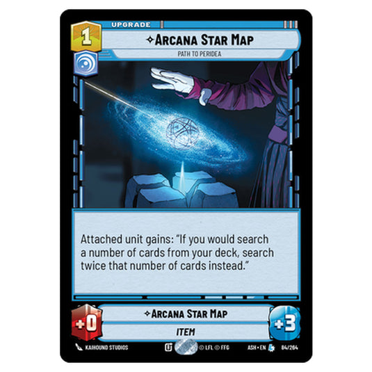Arcana Star Map card from the Star Wars Unlimited set Ashes of the Empire