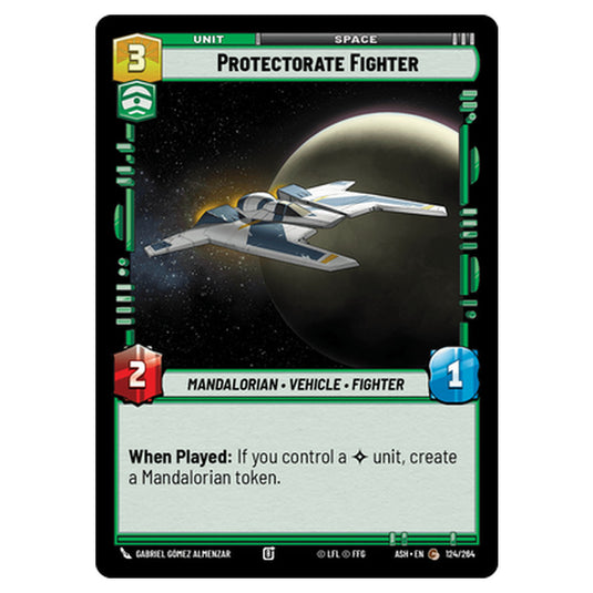 Protectorate Fighter card from the Star Wars Unlimited set Ashes of the Empire