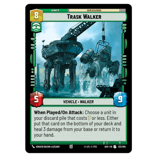 Trask Walker card from the Star Wars Unlimited set Ashes of the Empire