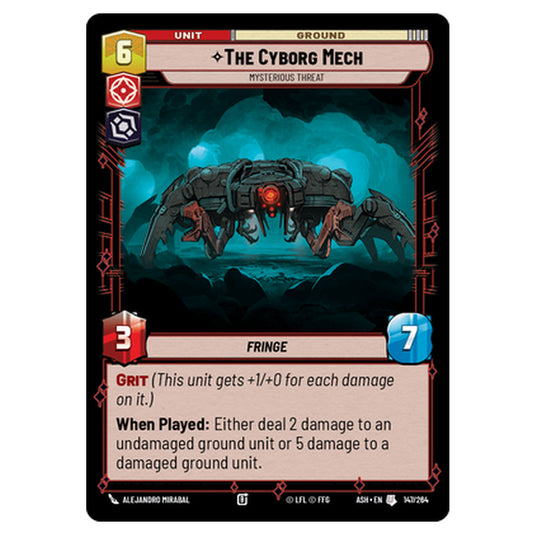 The Cyborg Mech card from the Star Wars Unlimited set Ashes of the Empire