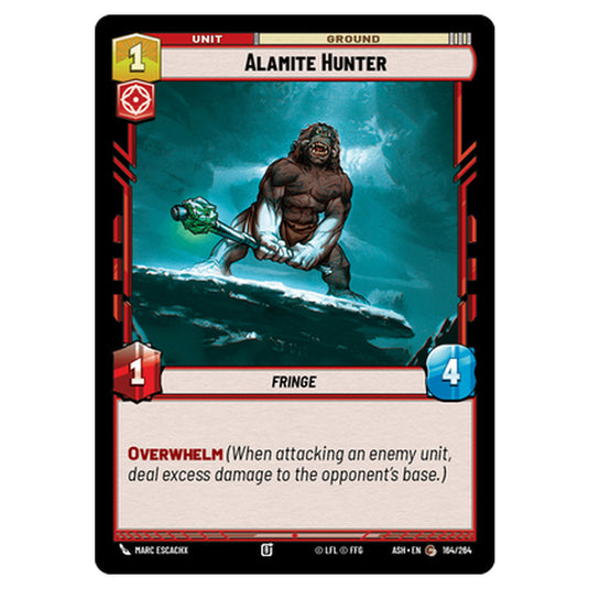 Alamite Hunter card from the Star Wars Unlimited set Ashes of the Empire