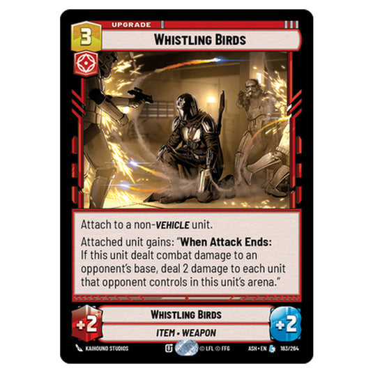 Whistling Birds card from the Star Wars Unlimited set Ashes of the Empire