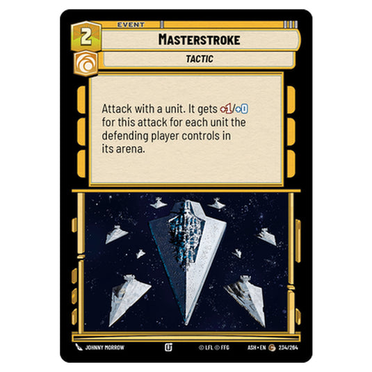 Masterstroke card from the Star Wars Unlimited set Ashes of the Empire