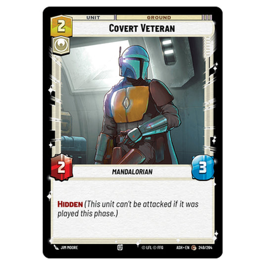 Covert Veteran card from the Star Wars Unlimited set Ashes of the Empire