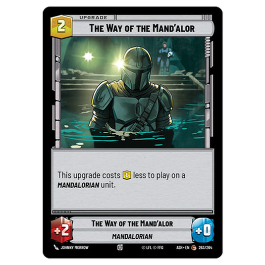 The Way of the Mand'alor card from the Star Wars Unlimited set Ashes of the Empire
