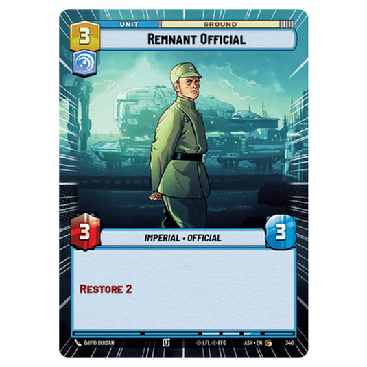 Remnant Official card from the Star Wars Unlimited set Ashes of the Empire