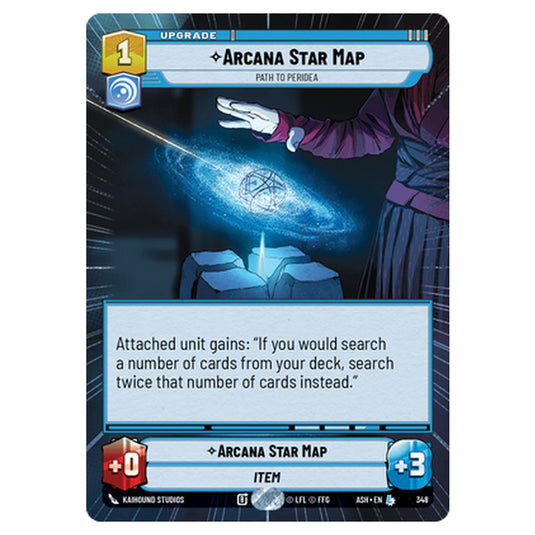 Arcana Star Map card from the Star Wars Unlimited set Ashes of the Empire