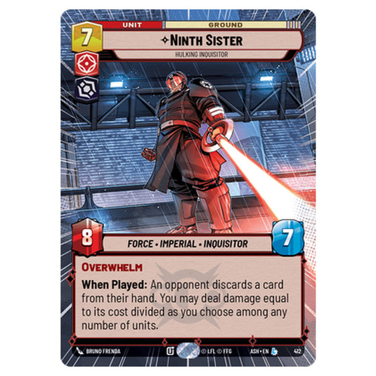 Ninth Sister card from the Star Wars Unlimited set Ashes of the Empire