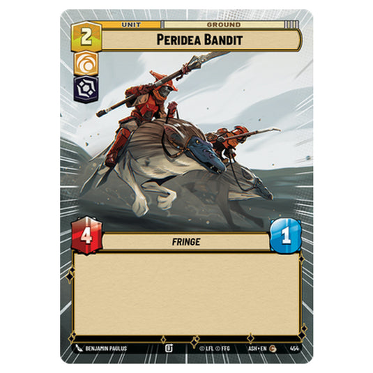 Peridea Bandit card from the Star Wars Unlimited set Ashes of the Empire