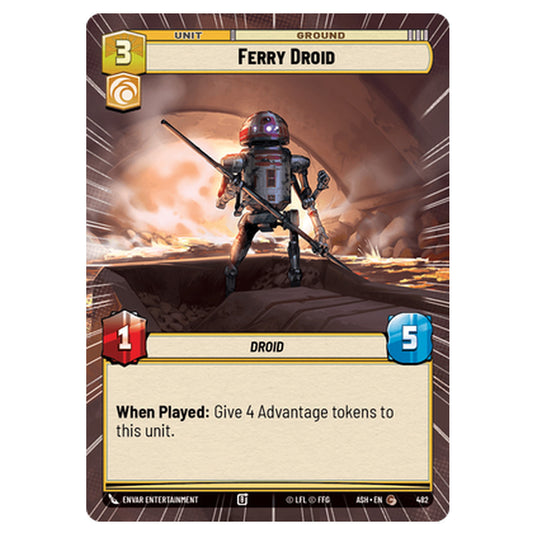 Ferry Droid card from the Star Wars Unlimited set Ashes of the Empire