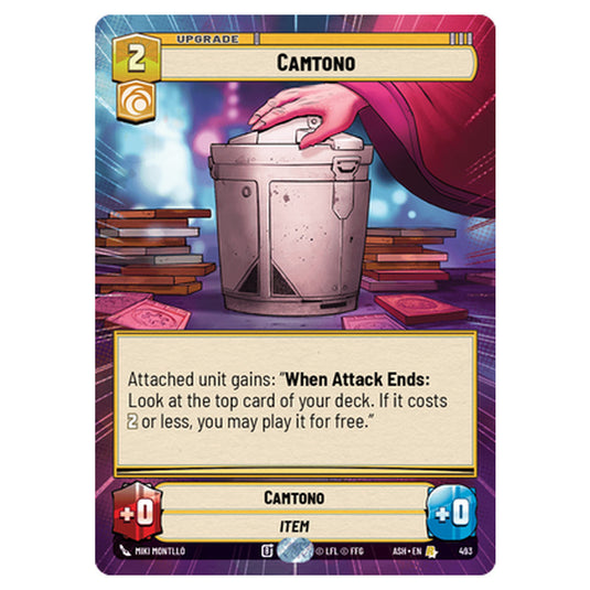 Camtono card from the Star Wars Unlimited set Ashes of the Empire