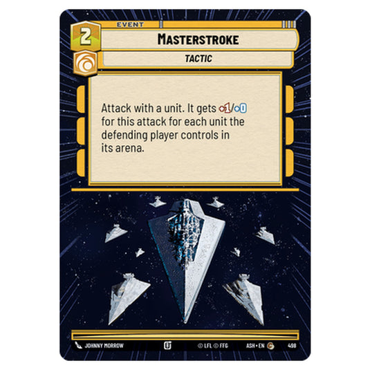 Masterstroke card from the Star Wars Unlimited set Ashes of the Empire