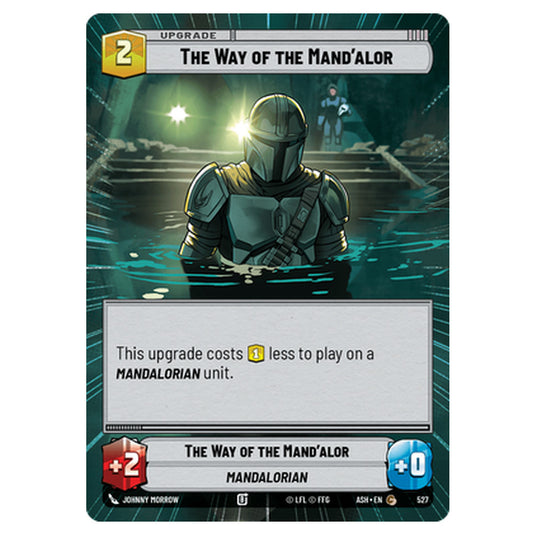 The Way of the Mand'alor card from the Star Wars Unlimited set Ashes of the Empire