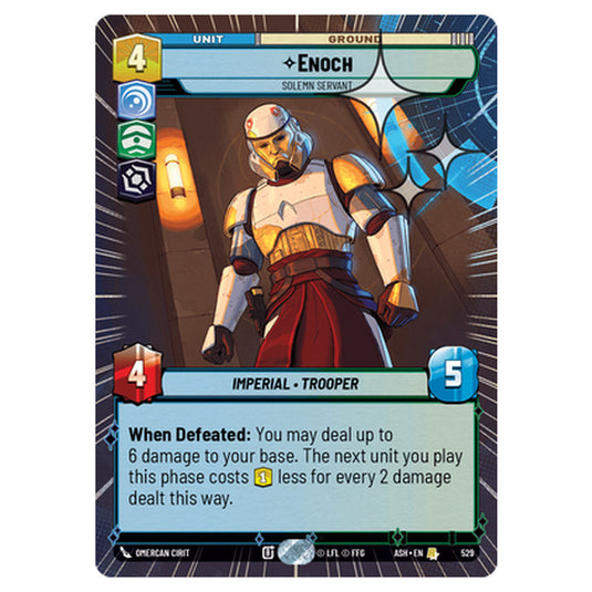 Enoch card from the Star Wars Unlimited set Ashes of the Empire