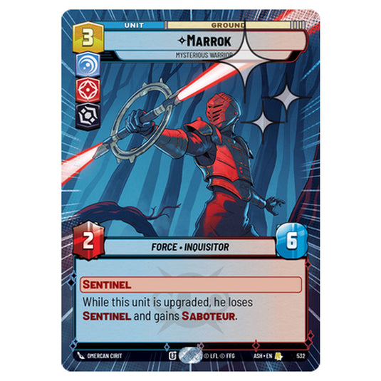 Marrok card from the Star Wars Unlimited set Ashes of the Empire