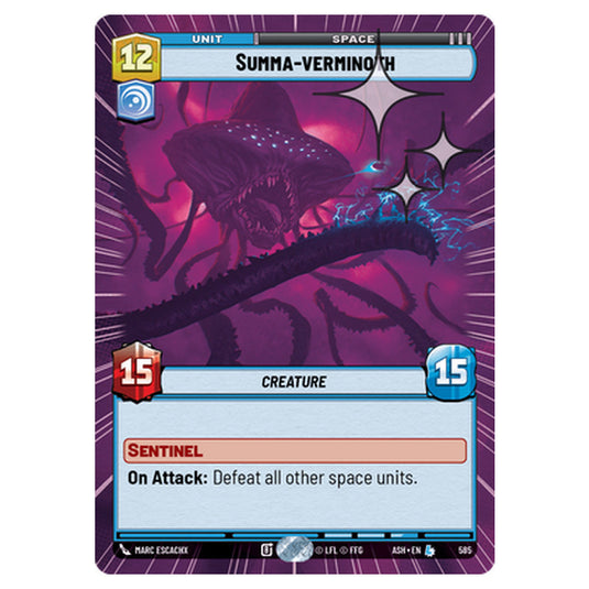 Summa-verminoth card from the Star Wars Unlimited set Ashes of the Empire