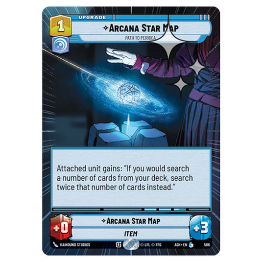 Arcana Star Map card from the Star Wars Unlimited set Ashes of the Empire