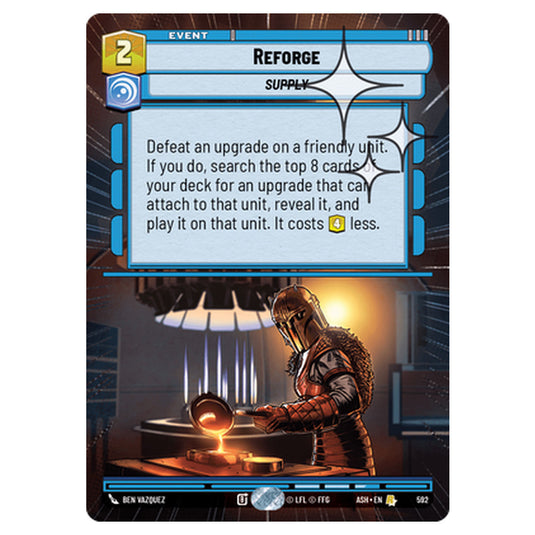 Reforge card from the Star Wars Unlimited set Ashes of the Empire