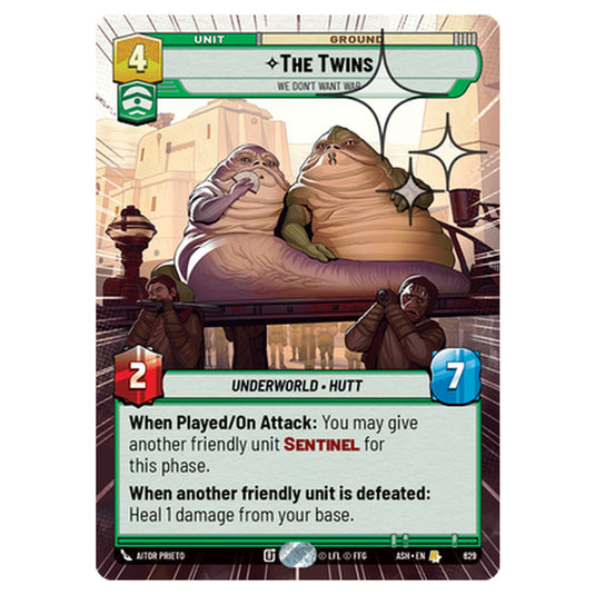 The Twins card from the Star Wars Unlimited set Ashes of the Empire
