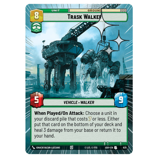 Trask Walker card from the Star Wars Unlimited set Ashes of the Empire