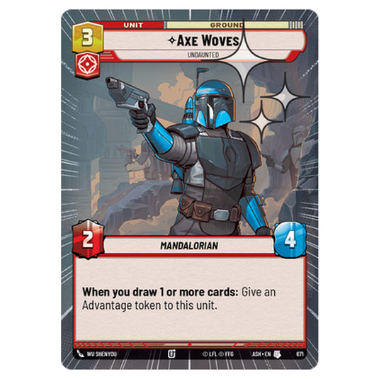 Axe Woves card from the Star Wars Unlimited set Ashes of the Empire