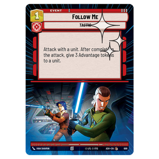 Follow Me card from the Star Wars Unlimited set Ashes of the Empire