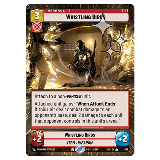 Whistling Birds card from the Star Wars Unlimited set Ashes of the Empire