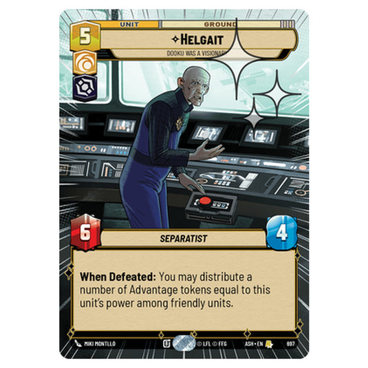 Helgait card from the Star Wars Unlimited set Ashes of the Empire