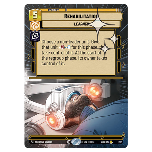 Rehabilitation card from the Star Wars Unlimited set Ashes of the Empire