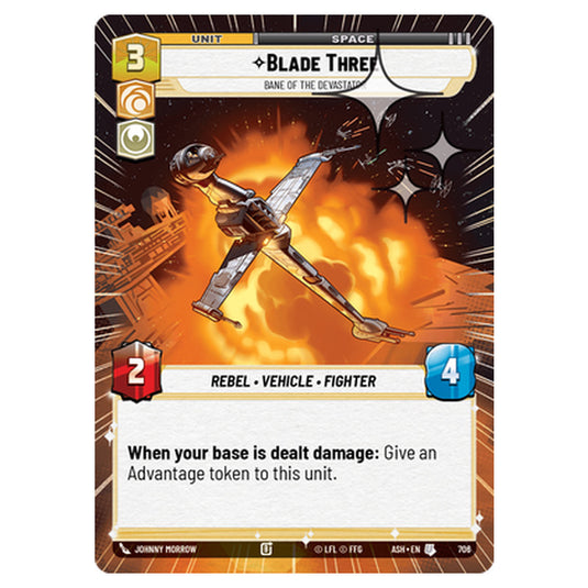 Blade Three card from the Star Wars Unlimited set Ashes of the Empire
