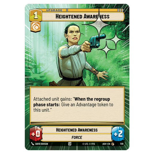 Heightened Awareness card from the Star Wars Unlimited set Ashes of the Empire