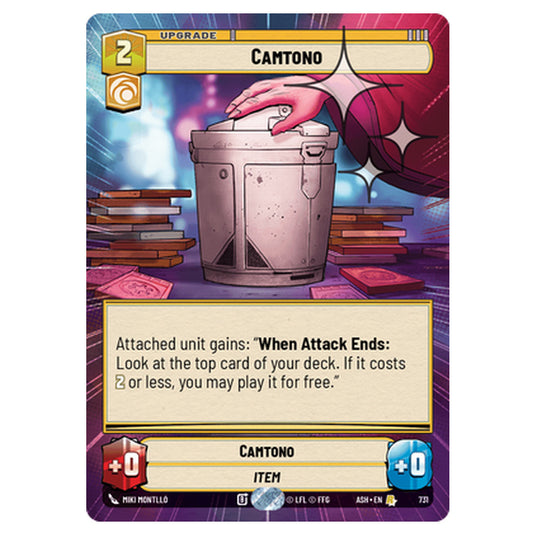 Camtono card from the Star Wars Unlimited set Ashes of the Empire